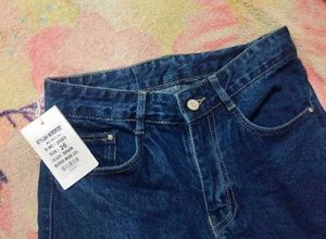 Navy Blue High Waisted Jeans