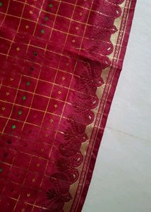 New Elegant Cotton-Soft Silk Embroidery Saree✨