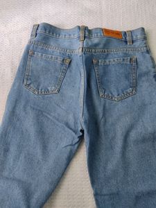Blue Straight Jeans Women