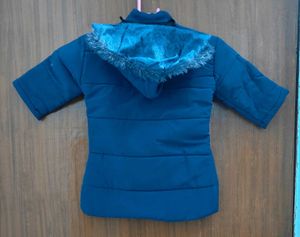 Girls Blue Padded Jacket