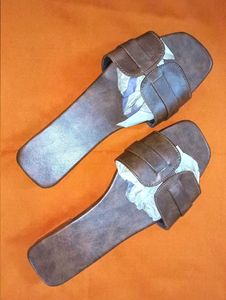 Brown Napa Leather Slip-On Flats