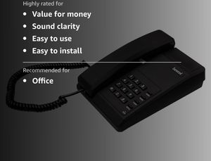 Beetel Corded Landline Phone Black