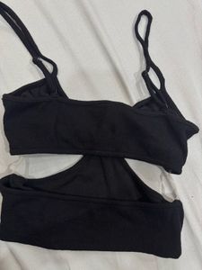 Black HnM cut out top