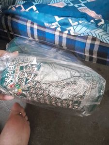 Emerald Green Embroidered Jarkan Suit