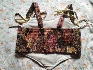 Floral Corset Top New