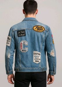 Denim Jacket with Patches