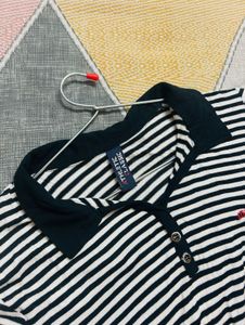 🖤Classic Striped Polo Top🤍