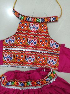 Girls Ethnic Dress   Navaratri Lehenga Never Used
