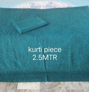2 piece peacock green unstitched suit