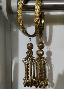 Golden Dangle Bangles