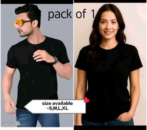 Black T-Shirt Pack of 1