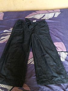 Wide Leg Denim Pants