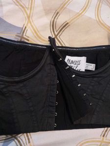 Princess Polly Black Gothic underbust Corset