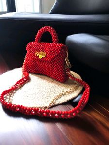Red Bead Bag