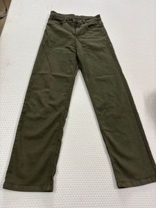 Olive Green Wide Leg Pants