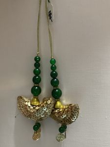 Latkan (Dark Green and Golden colour)