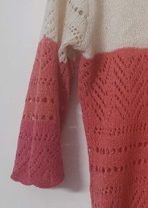 Winter Wear Long Top Sweater Crochet Knitted