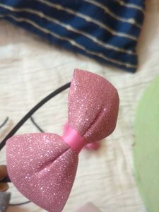 Sparkly Bow Headband Set