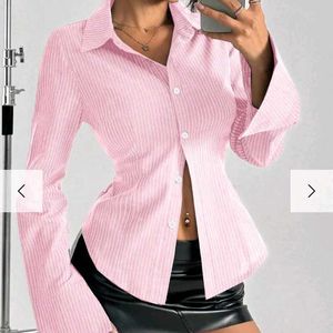 Pink Striped Shirt