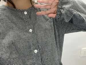 Cute Gingham Peplum Top