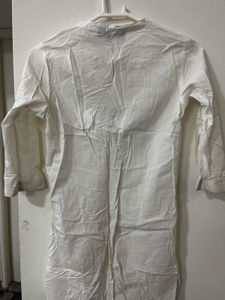 Elegant White Cotton Kurta