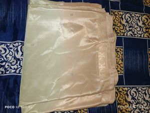 Crape  Champagne Saree