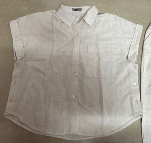 Off-white Co-ord Set With Embroidered pants