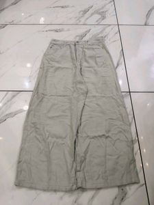 Wide Leg Beige Pants