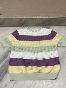 Striped Knit Top