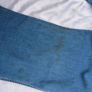 DUAL TONED BOOTCUT DENIM JEANS