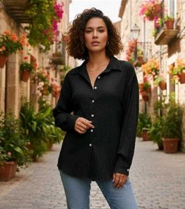 New Classic Black Long Sleeve Shirt