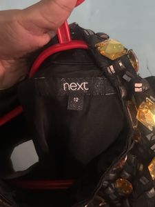 Elegant Black Embellished Dress