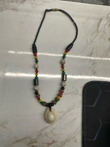 Boho Beaded Shell Necklace