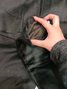 Black Velvet +fleece Track Pants