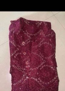 Stylish Sequence Work Kurta For Men