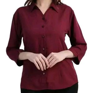 Mahroon Shirt For Women