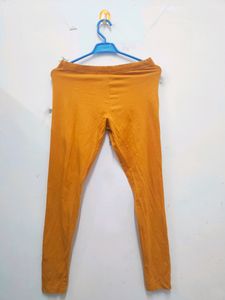 Purple Kurti &amp; Avaasa Mustard  Leggings Set