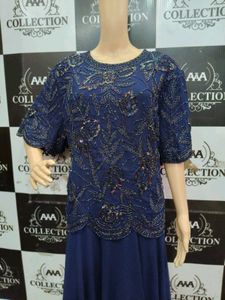 Elegant Blue Ethnic Gown