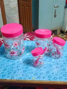 Floral Kitchen Canister Set Of 4