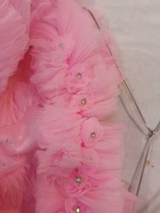 Pink Ruffle Tulle Dress