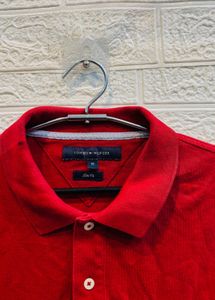 🇬🇧Tommy Hilfiger Imported Red Polo Shirt