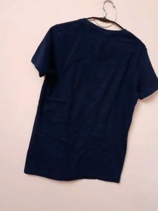 No Brand Navy Blue Logo T-Shirt