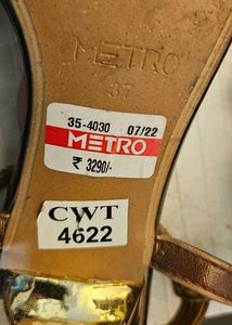 Metro Rhinestone Golden Heels