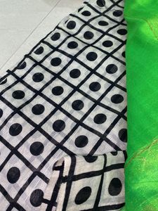 Festive Printed raw silk