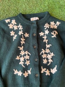 Embroidered Wool Sweater