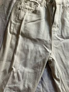 White Denim Straight Leg Jeans