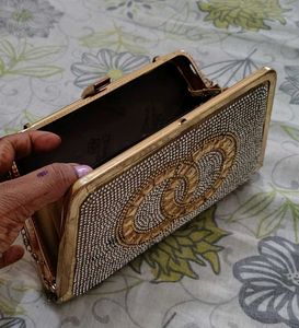 🔥😍party wear clutch purse handbag double sided