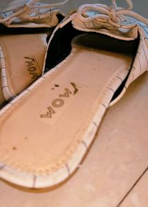 White Flat Mules For Women&#39;s-40 Size