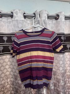 Striped Short Sleeve Top