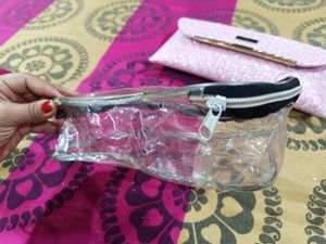 Pink Clutch &amp; Cosmetic Case